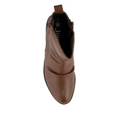 Nectar2 Leather Slouch Ankle Boots - Dark Tan
