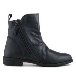 Nectar2 Leather Slouch Ankle Boots - Navy