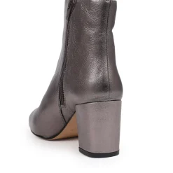 Neptune Heeled Ankle Boots - Pewter