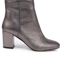 Neptune Heeled Ankle Boots - Pewter