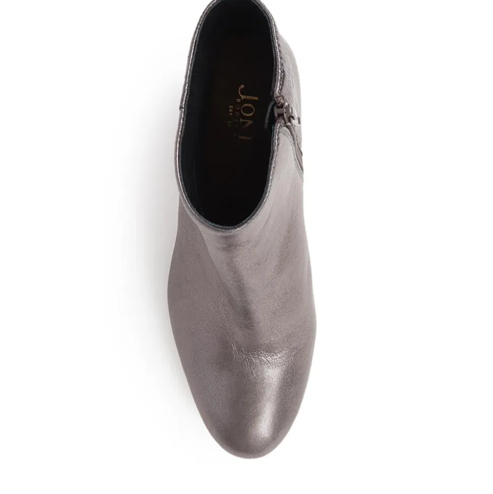 Neptune Heeled Ankle Boots - Pewter