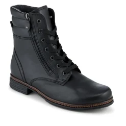 Notion Gabor Leather Ankle Boots - Black