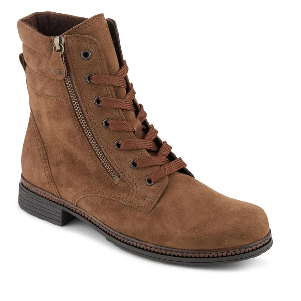 Notion Gabor Leather Ankle Boots - Taupe