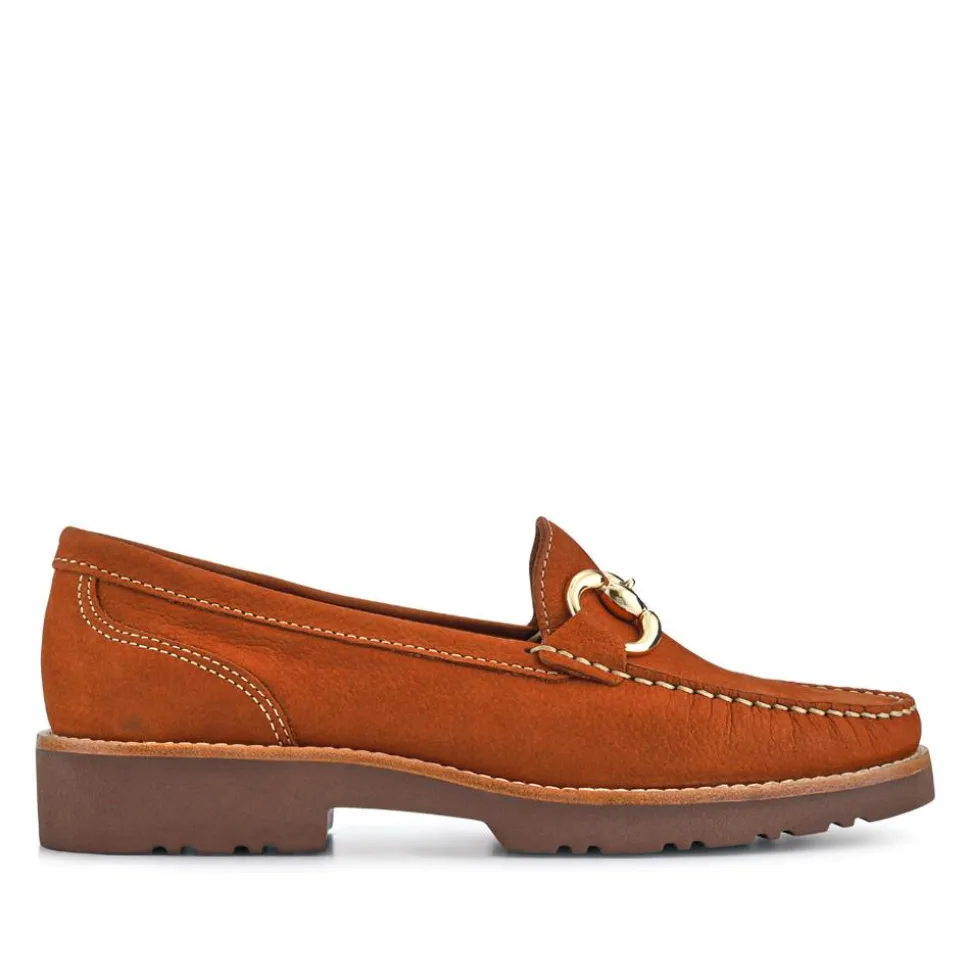 Orlana Leather Slip-On Moccasins - Tan