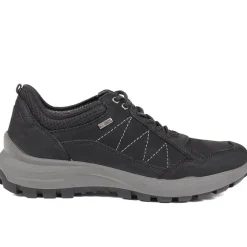 Outdoor Leather Lace-Up Shoes - Black