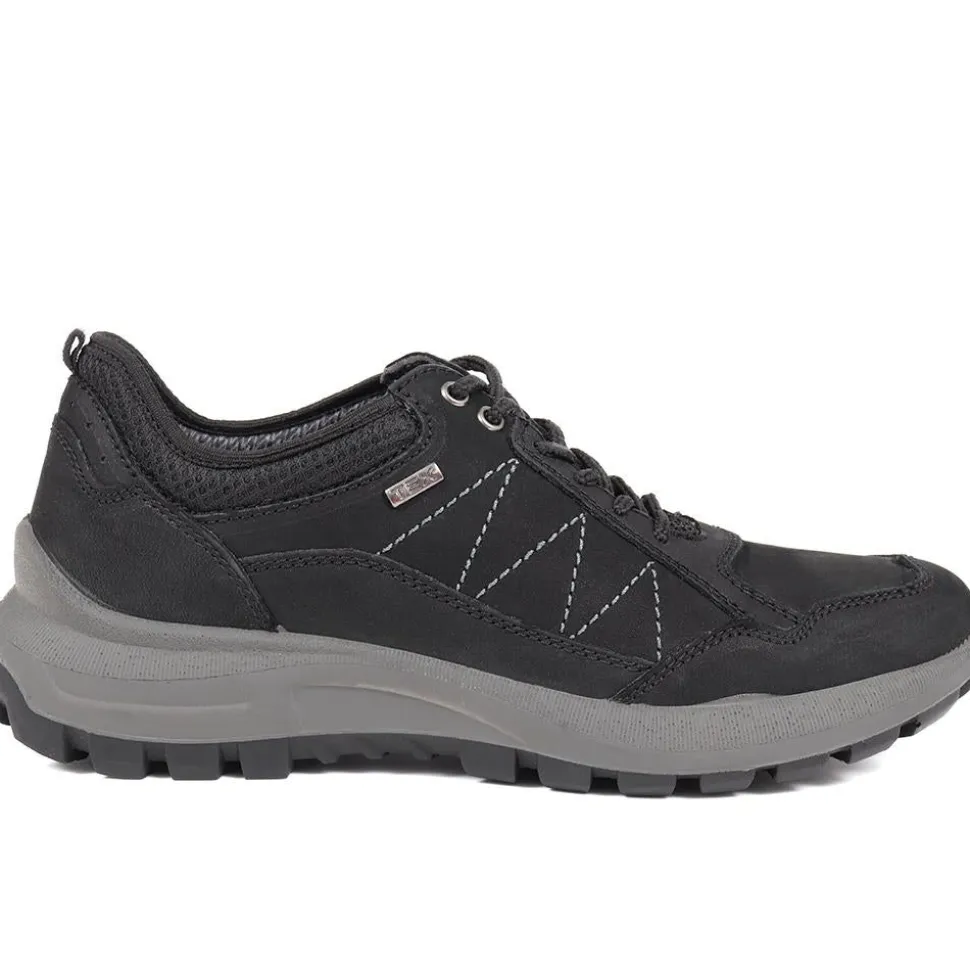Outdoor Leather Lace-Up Shoes - Black