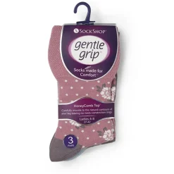 3-Pack Soft Top Socks - Pink Multi