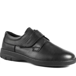 Padders Adjustable Fit Monk Shoes - Black