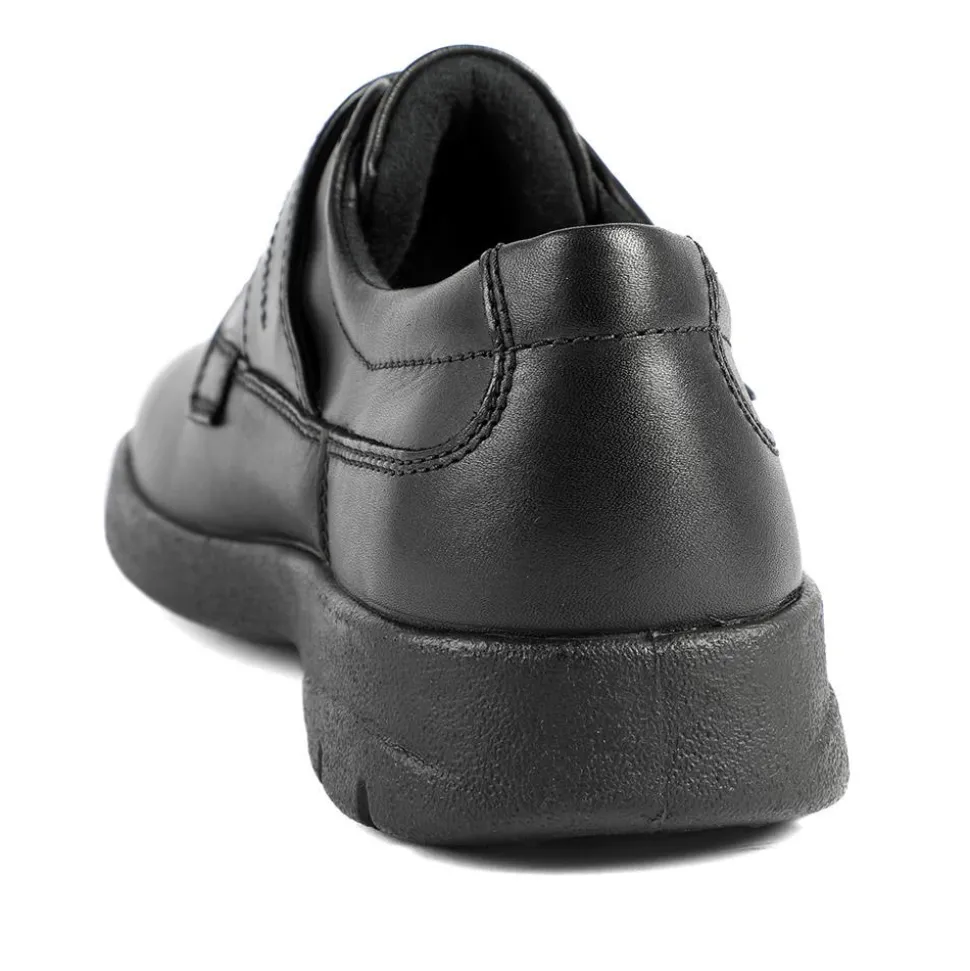 Padders Adjustable Fit Monk Shoes - Black