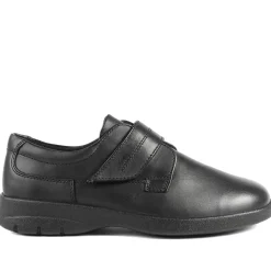 Padders Adjustable Fit Monk Shoes - Black