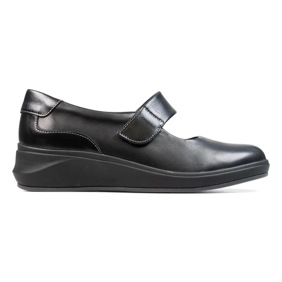 Padders Ladies Comfort 2E Fit - Black Leather