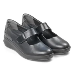 Padders Ladies Comfort 2E Fit - Black Leather