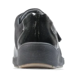 Padders Ladies Comfort 2E Fit - Black Suede Combi