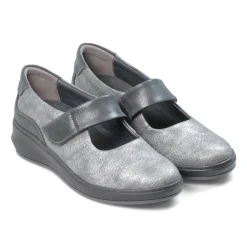 Padders Ladies Comfort 2E Fit - Grey Tumbled Leather