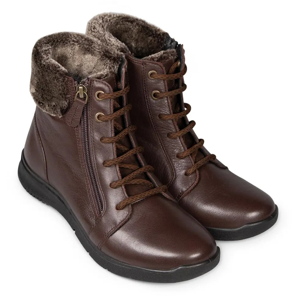 Padders Ladies Dual Fit Comfort E/2E - Bark Leather