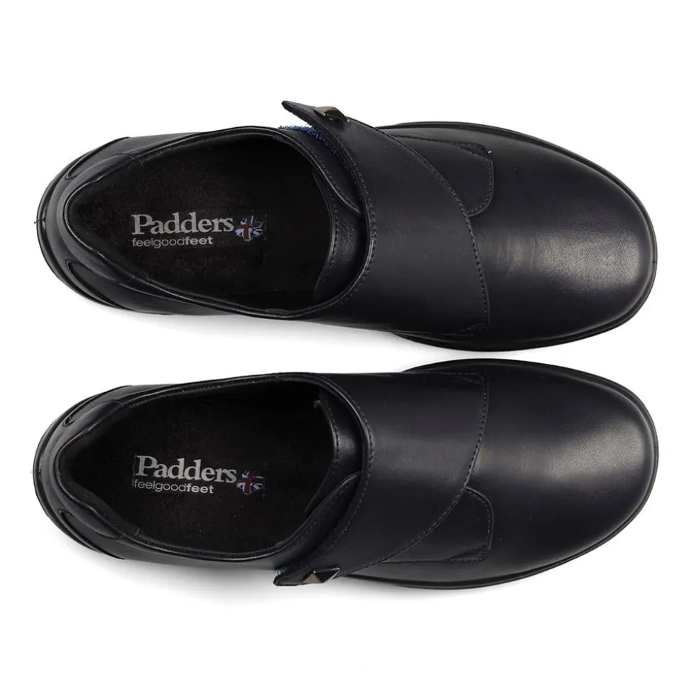 Padders Ladies Dual Fit Comfort 2E/3E - Midnight Leather