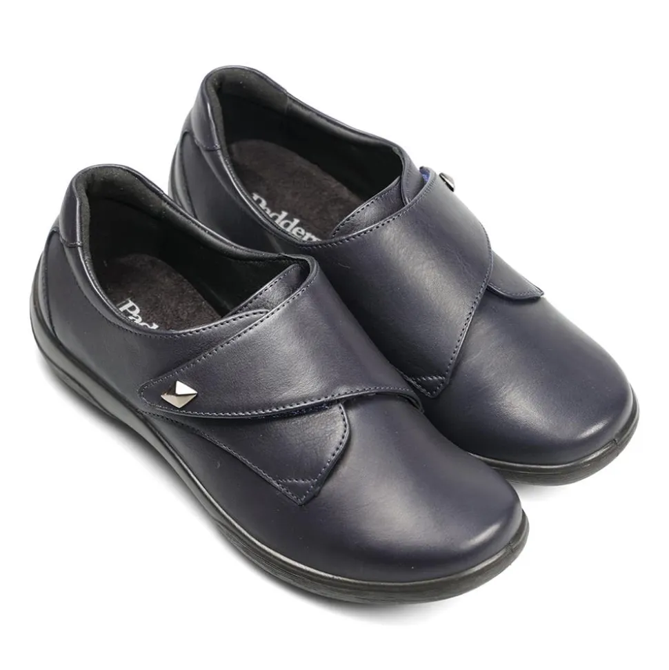 Padders Ladies Dual Fit Comfort 2E/3E - Midnight Leather