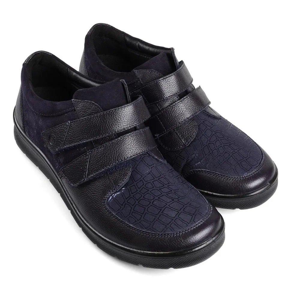 Padders Ladies Dual Fit Comfort 2E/3E - Navy Combi
