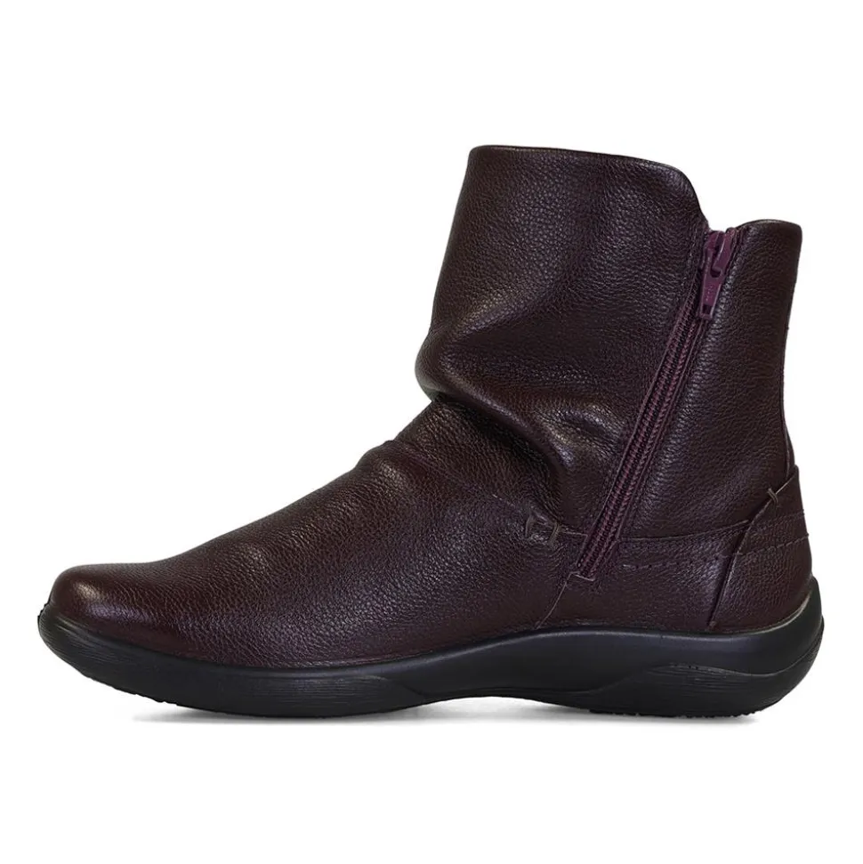 Padders Ladies Dual Fit Comfort 2E/3E - Plum Leather