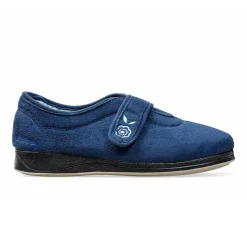 Padders Ladies Slippers 2E Fit Vulcanised - Denim Blue