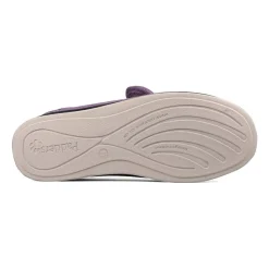 Padders Ladies Slippers 2E Fit Vulcanised - Lavender