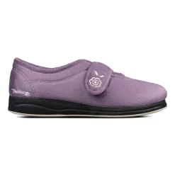 Padders Ladies Slippers 2E Fit Vulcanised - Lavender