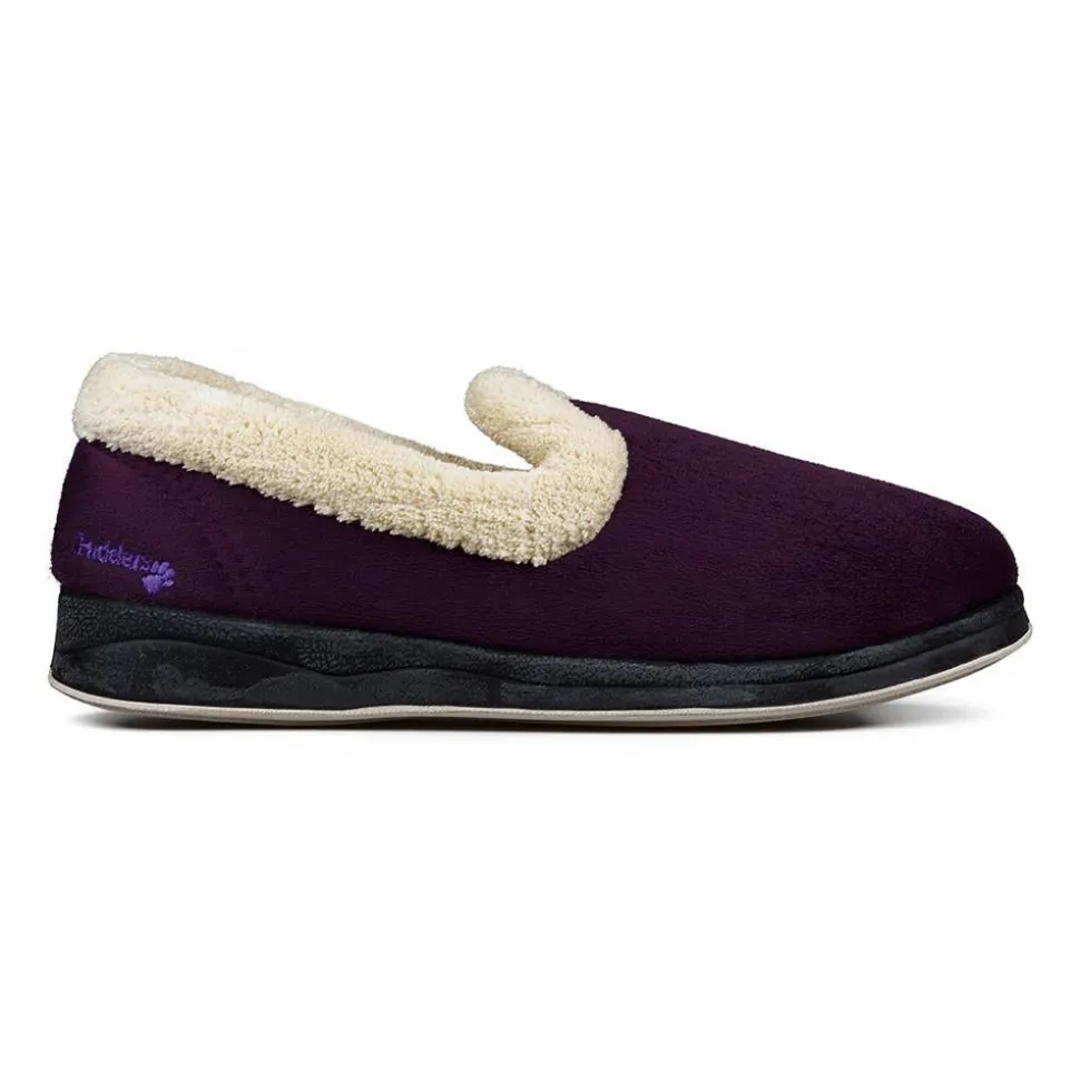 Padders Ladies Slippers 2E Fit Vulcanised - Lilac/Wisteria