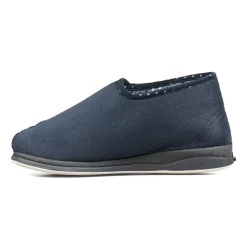 Padders Ladies Slippers 2E Fit Vulcanised - Navy