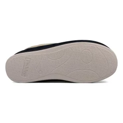 Padders Ladies Slippers 2E Fit Vulcanised - Navy