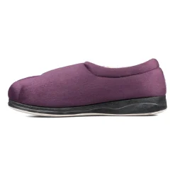 Padders Ladies Slippers 2E Fit Vulcanised - Purple Combi