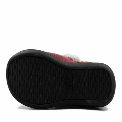 Padders Ladies Slippers 2E Side Stitched Washable - Bordeaux Combi