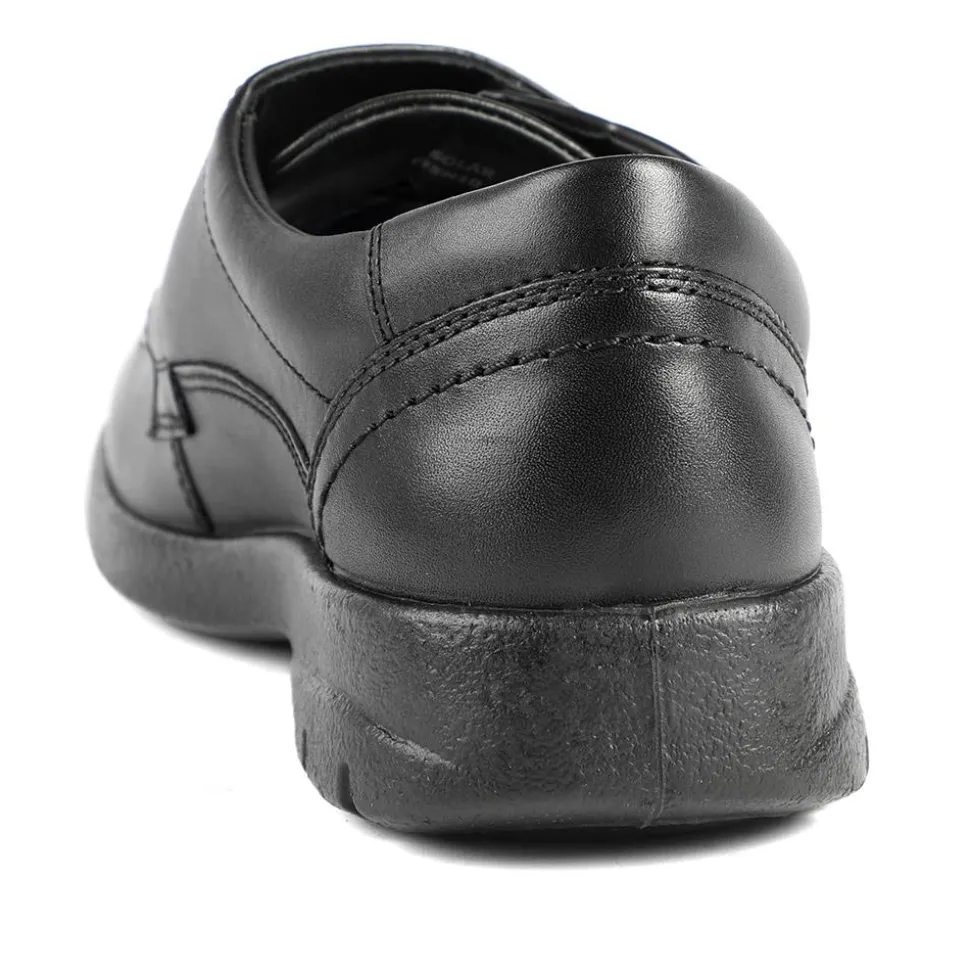 Padders Leather Adjustable Fastening Monk Shoes - Black