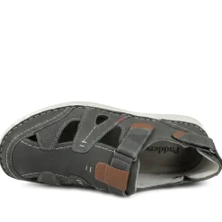 Padders Leather Adjustable Fasten Sandals - Navy