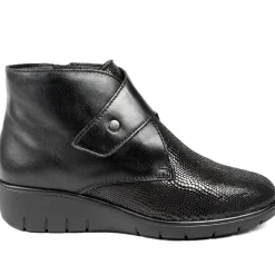 Padders Leather Celeste Shoes - Black