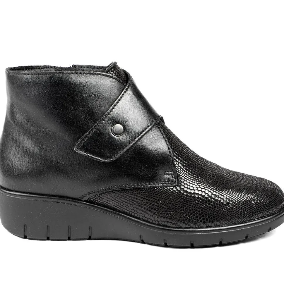 Padders Leather Celeste Shoes - Black