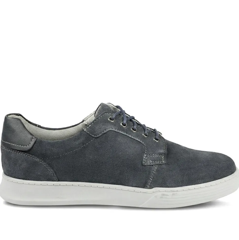 Padders Leather Lace Up Casual Shoes - Navy