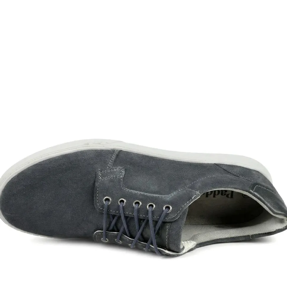 Padders Leather Lace Up Casual Shoes - Navy