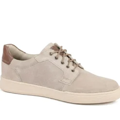 Padders Leather Lace Up Casual Shoes - Sand