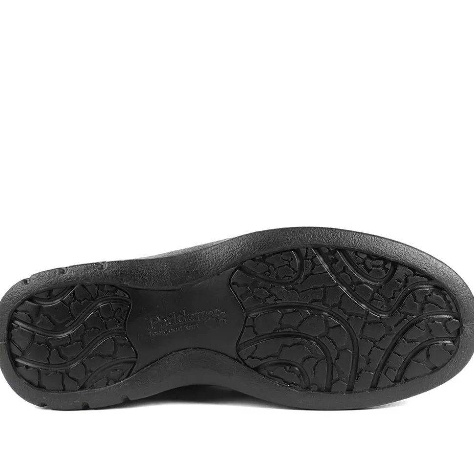 Padders Leather Lace Up Shoes - Black