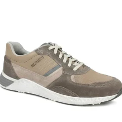 Padders Leather Lace Up Trainers - Sand
