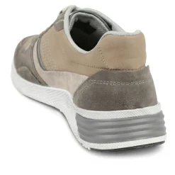 Padders Leather Lace Up Trainers - Sand