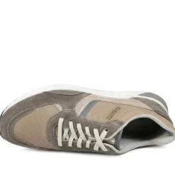 Padders Leather Lace Up Trainers - Sand