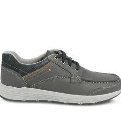 Padders Leather Rugged Casual Lace Up Shoes - Navy