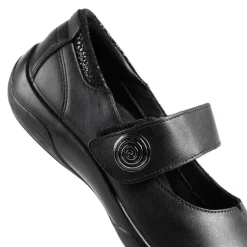 Padders Leather Touch Fastening Mary Janes - Black