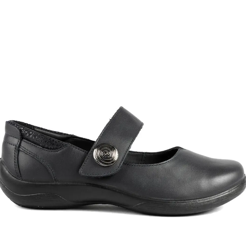 Padders Leather Touch Fastening Mary Janes - Navy