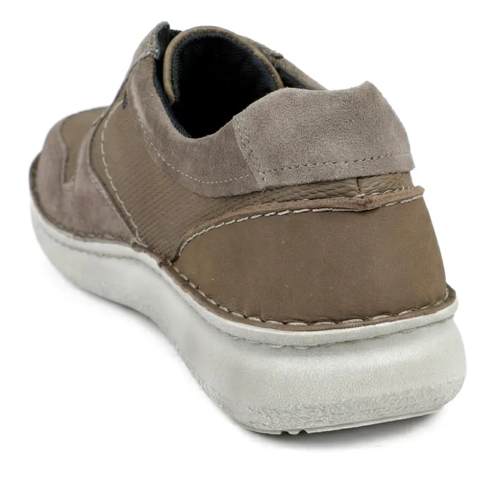 Padders Leather Wide Fit Lace Up Shoes - Brown