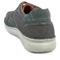 Padders Leather Wide Fit Lace Up Shoes - Navy