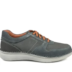 Padders Leather Wide Fit Lace Up Shoes - Navy