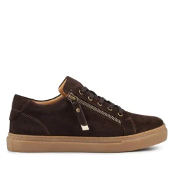Padova2 Leather Lace-Up Trainers - Choco Suede