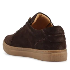 Padova2 Leather Lace-Up Trainers - Choco Suede